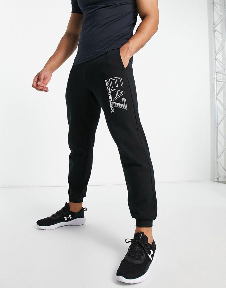 Armani EA7 visibilty logo joggers in black商品第1张图片规格展示