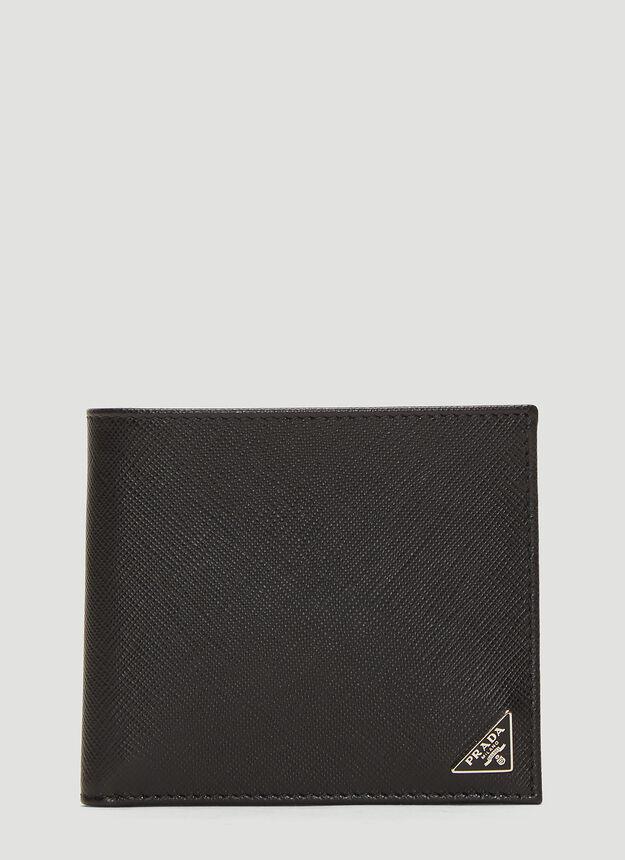 Saffiano Leather Bi-fold Wallet in Black商品第1张图片规格展示