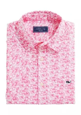 商品Vineyard Vines|Vines Mens Fruit Print Short Sleeve Stretch Cotton Shirt,价格¥333,第1张图片