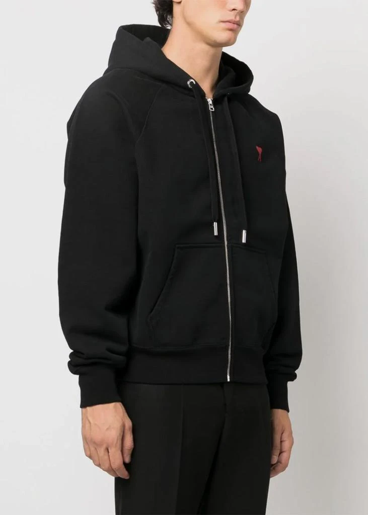 商品AMI|AMI Alexandre Mattiussi Black Ami De Coeur Hoodie,价格¥2992,第2张图片详细描述