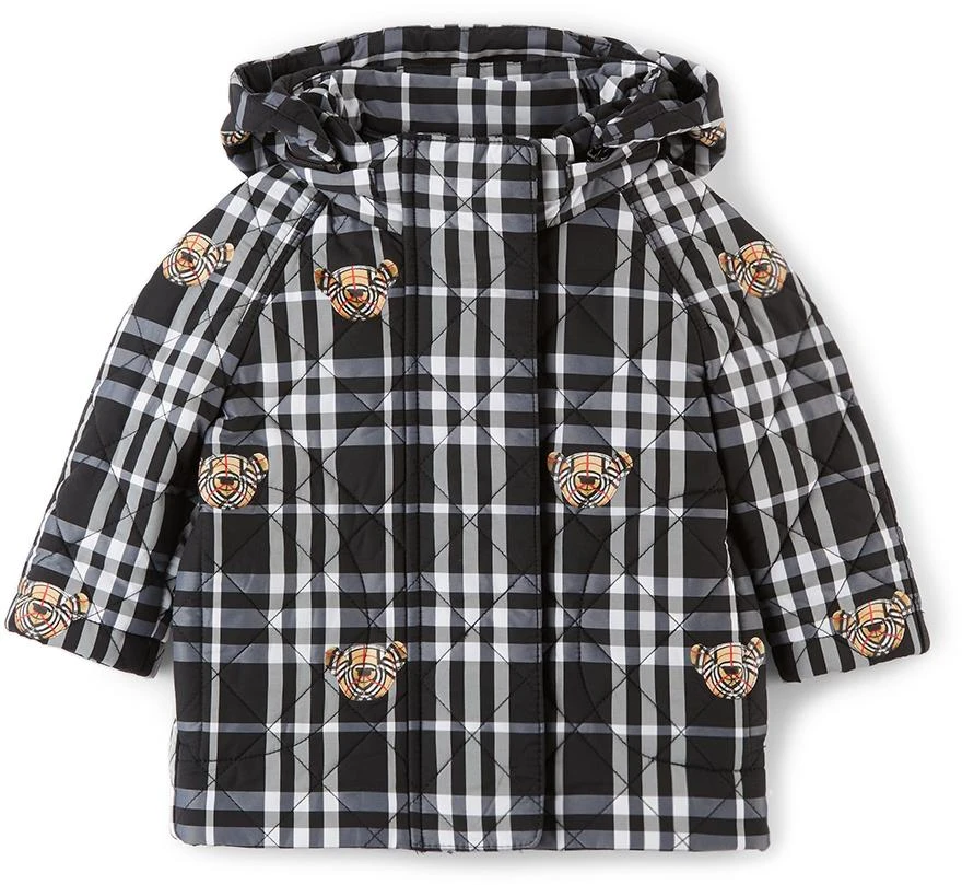 商品Burberry|黑色 & 白色 Thomas Bear Print 婴儿夹克,价格¥2003,第1张图片