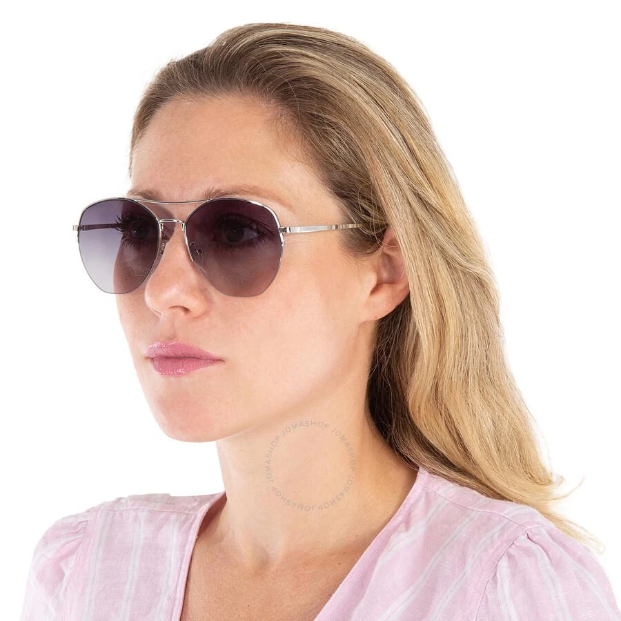 商品Calvin Klein|Calvin Klein Grey Gradient Pilot Ladies Sunglasses CK20121S 045 57,价格¥171,第2张图片详细描述