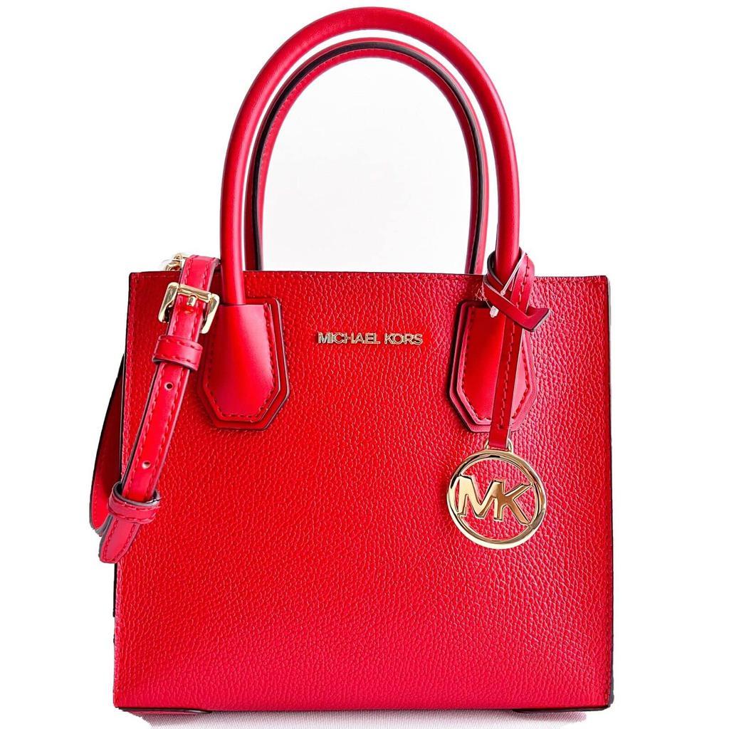 商品Michael Kors|Michael Kors Mercer Medium Leather Messenger Crossbody Satchel Bag,价格¥1276,第1张图片