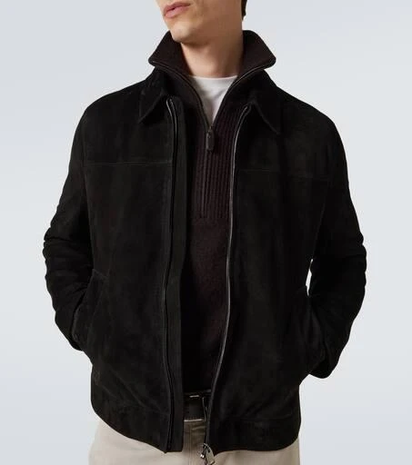 商品Brioni|绒面革束腰夹克,价格¥36207,第5张图片详细描述