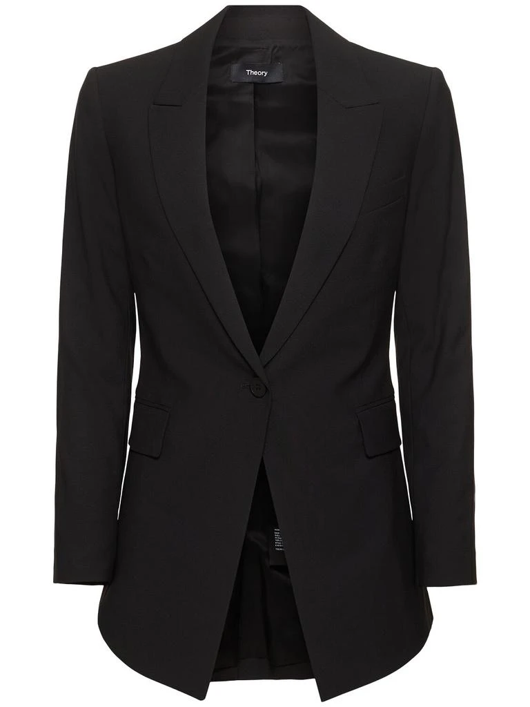 商品Theory|Etiennette Wool Blend Crepe Blazer,价格¥2668,第1张图片