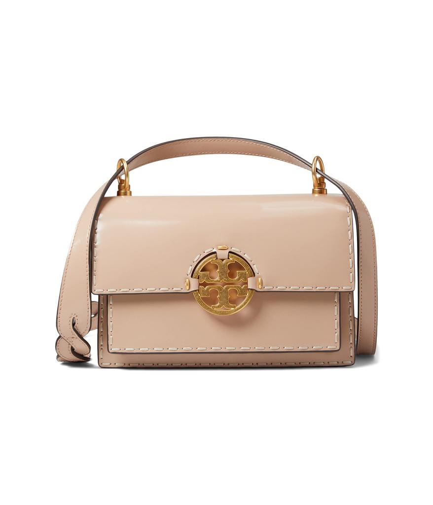 Tory Burch Open Box - Tory Burch Ladies Miller Shoulder Bag- Light Umber  81688-905 - Handbags - Jomashop