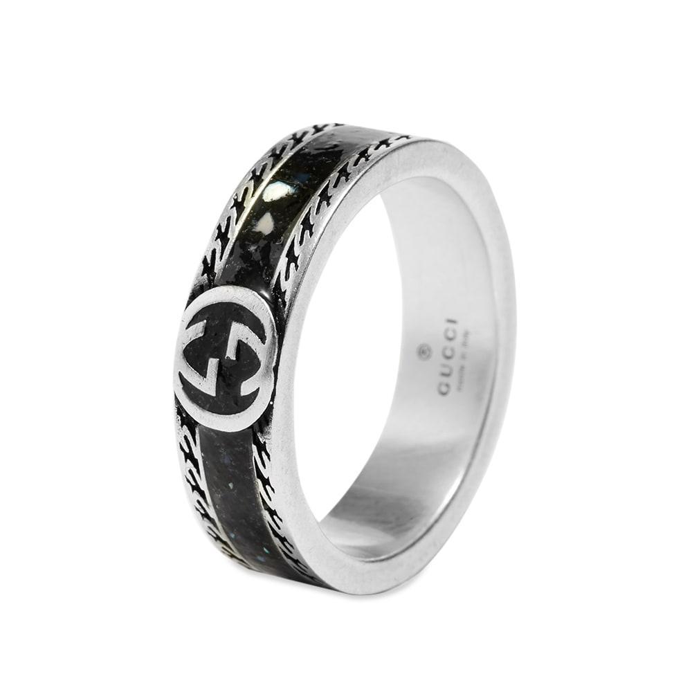 商品Gucci|Gucci Interlocking G Enamel Ring M,价格¥2210,第4张图片详细描述