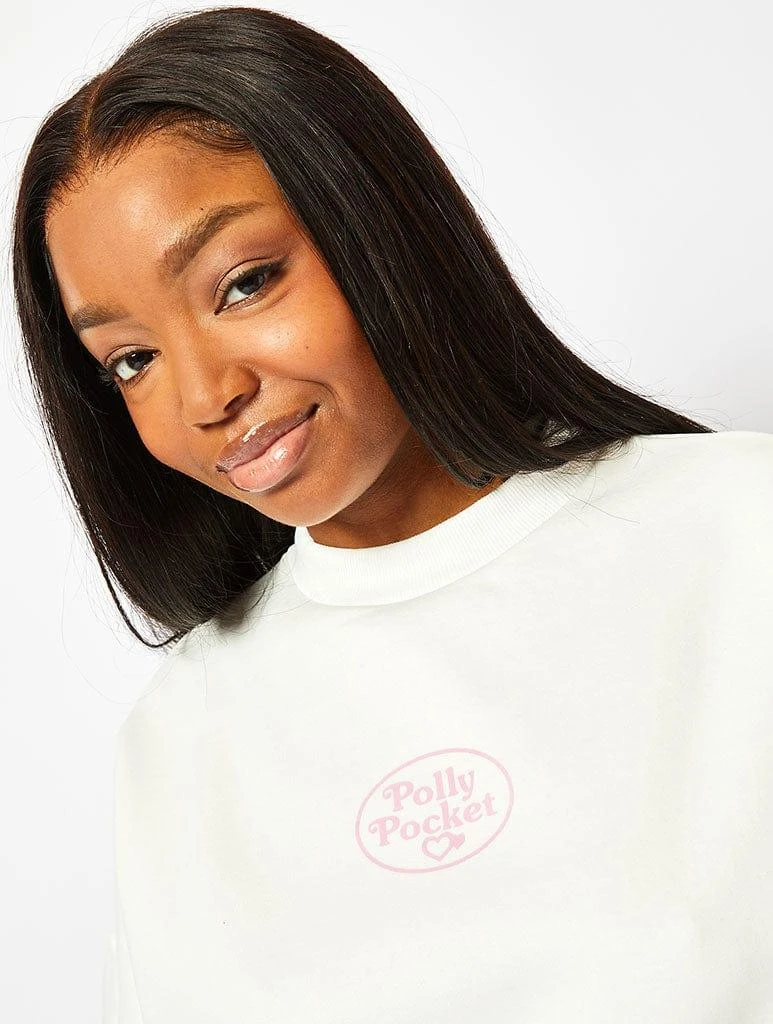 Polly Pocket x Skinnydip Poster Sweatshirt In Ecru 商品