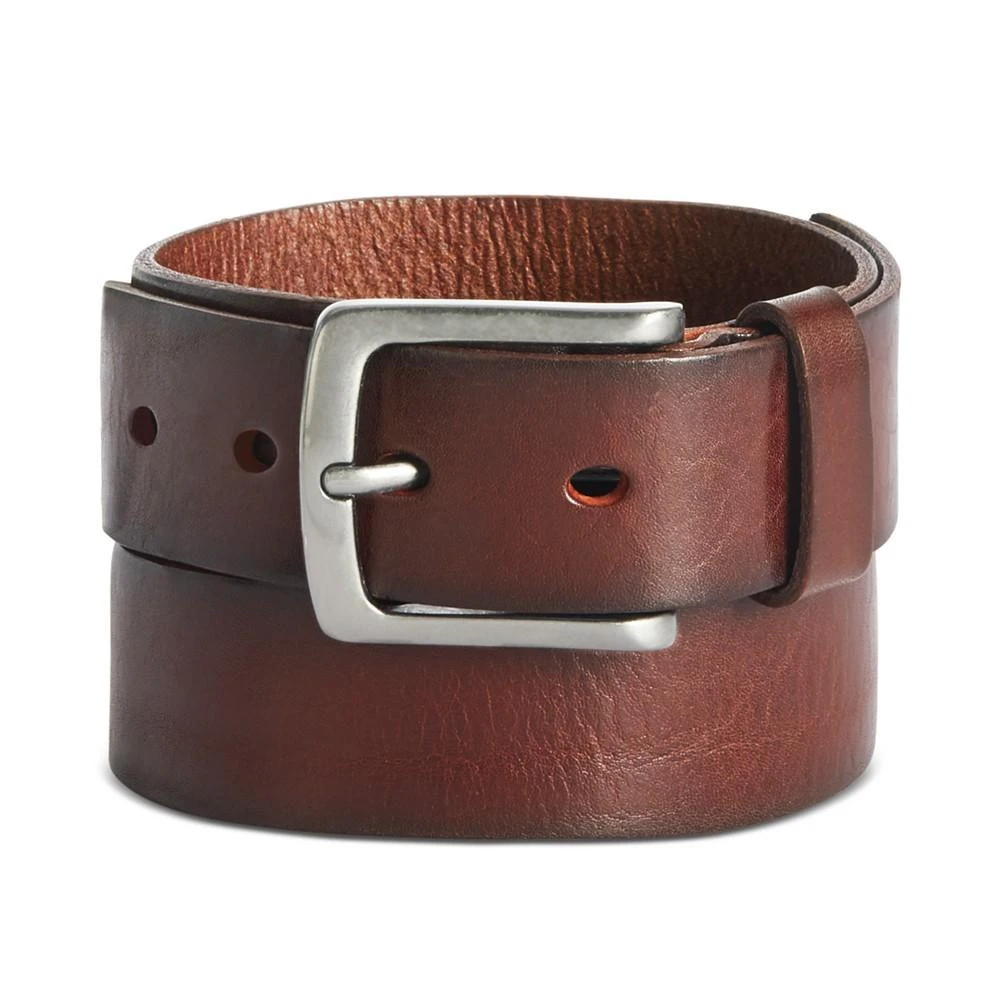 商品Perry Ellis|Men's Better Brown Leather Belt,价格¥142,第1张图片