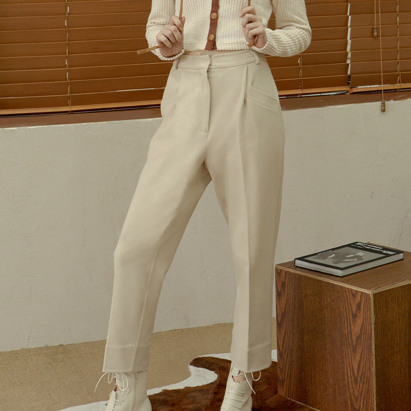 Malory Pants - Oatmeal | Malory羊毛裤 - 燕麦色商品第1张图片规格展示