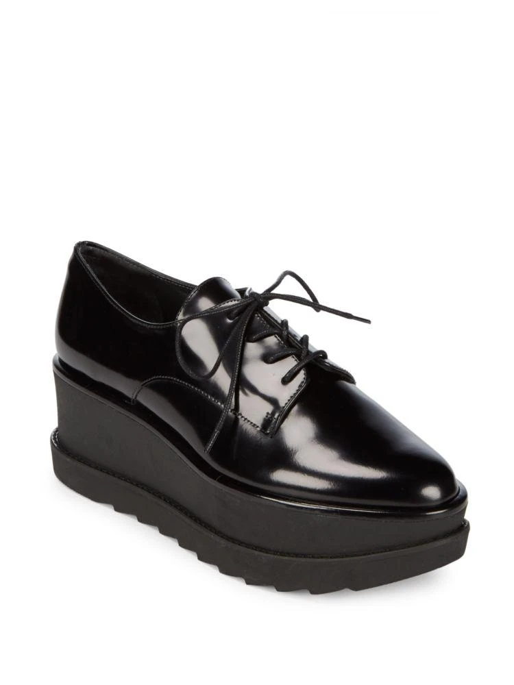 商品Stuart Weitzman|Kent Jetmir Leather Platform Derbys,价格¥789,第1张图片