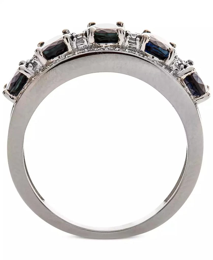 商品Macy's|Sapphire (2-7/8 ct. t.w.) & Diamond (1/3 ct. t.w.) Ring in 14k White Gold (Also in Emerald, Tanzanite and Ruby),价格¥14612,第4张图片详细描述