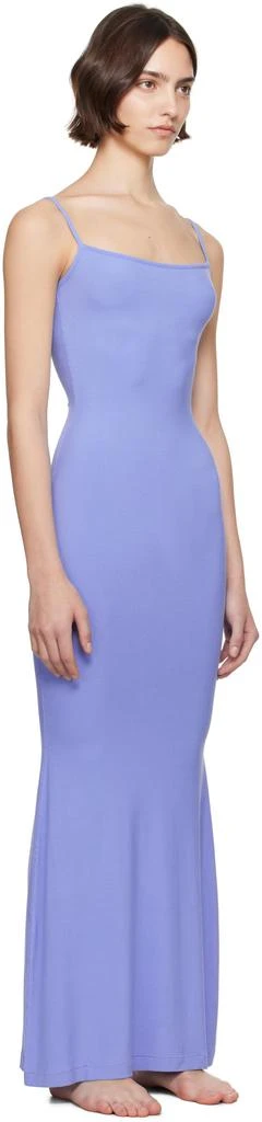 商品SKIMS|Blue Soft Lounge Long Slip Dress,价格¥406,第2张图片详细描述