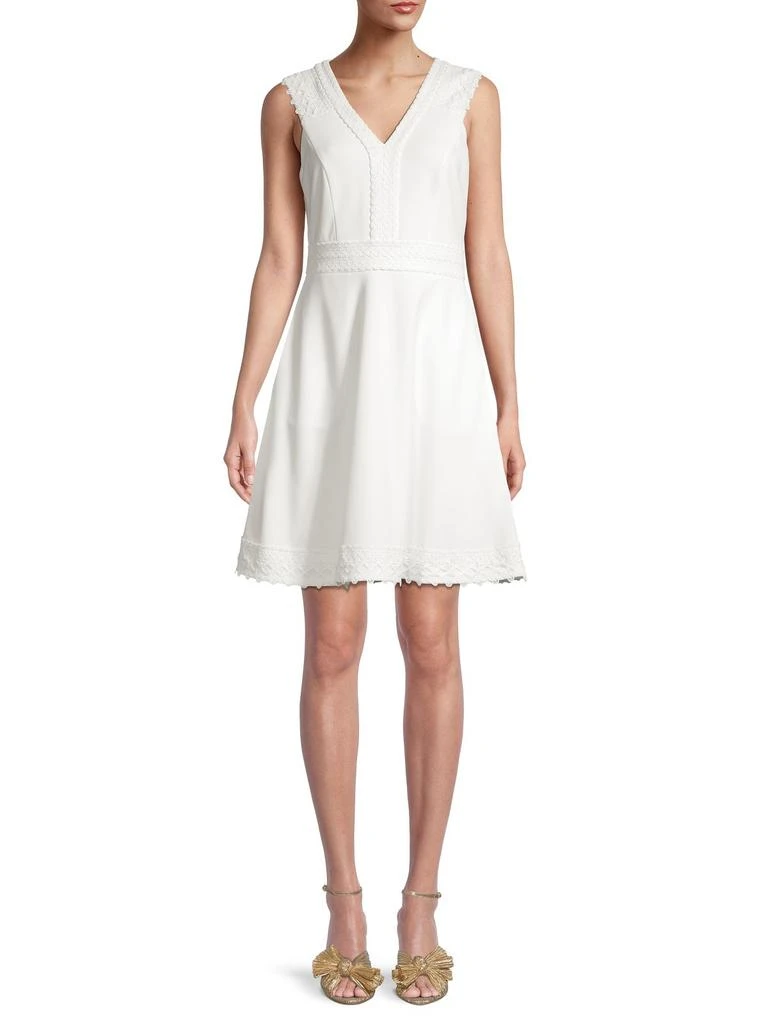 商品Kensie|​Sleeveless Trimmed A-Line Dress,价格¥317,第1张图片