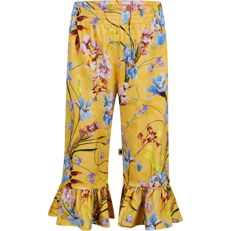 商品MOLO|The art of flowers print trousers in yellow,价格¥489,第1张图片