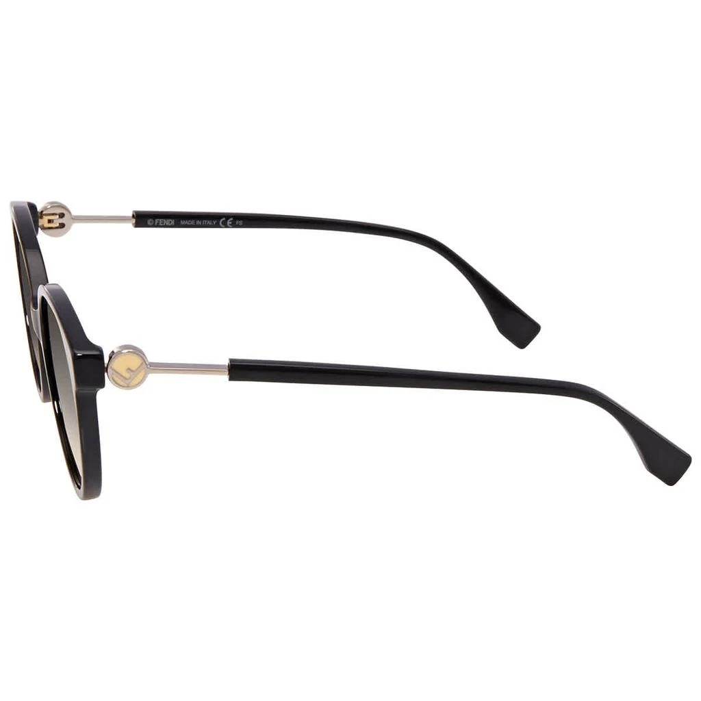 商品Fendi|Fendi Brown Ochre Round Ladies Sunglasses FF 0373/S 0807 57,价格¥884,第3张图片详细描述