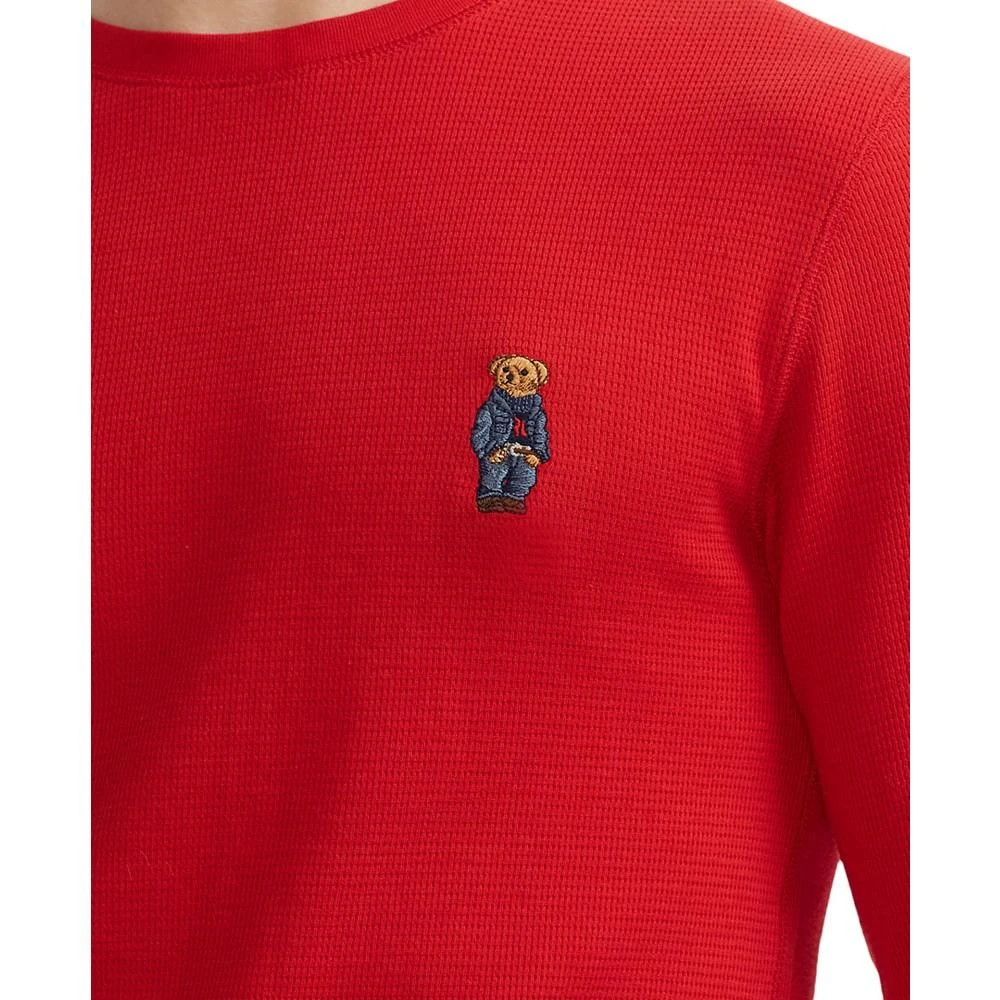 商品Ralph Lauren|华夫格针织牛仔熊徽标长袖睡衣,价格¥368,第4张图片详细描述