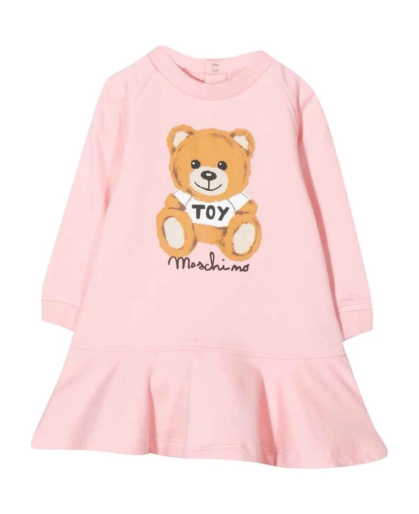 商品Moschino|Moschino Baby Girl Dress With Teddy Bear Print,价格¥1018,第1张图片