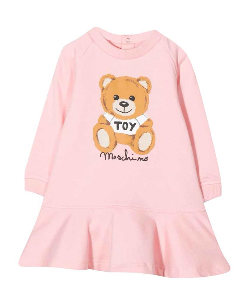 商品Moschino|Baby Girl Dress With Teddy Bear Print,价格¥945,第1张图片