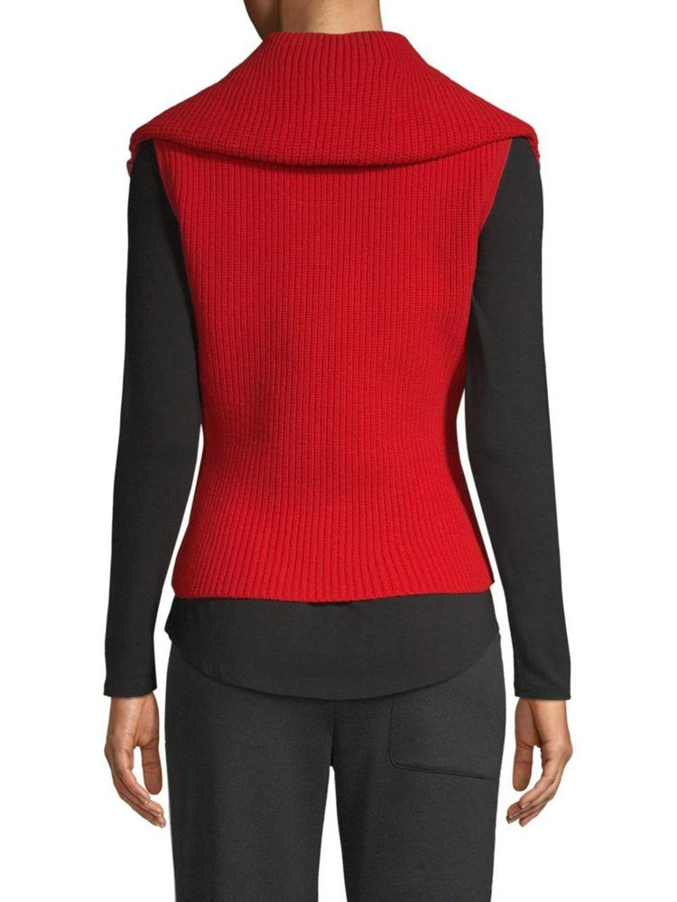 商品Moncler|Tricot Lacquer Mixed Media Vest,价格¥2496,第4张图片详细描述