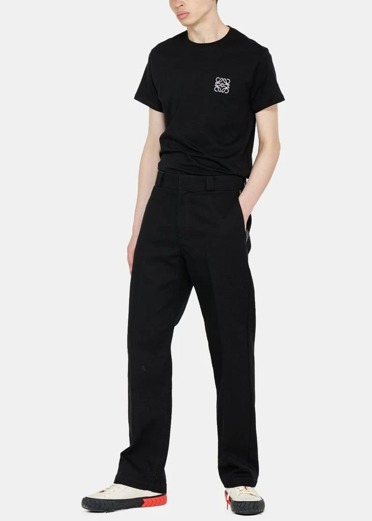 商品Loewe|Loewe Black Drill Cotton Pants,价格¥2522,第3张图片详细描述