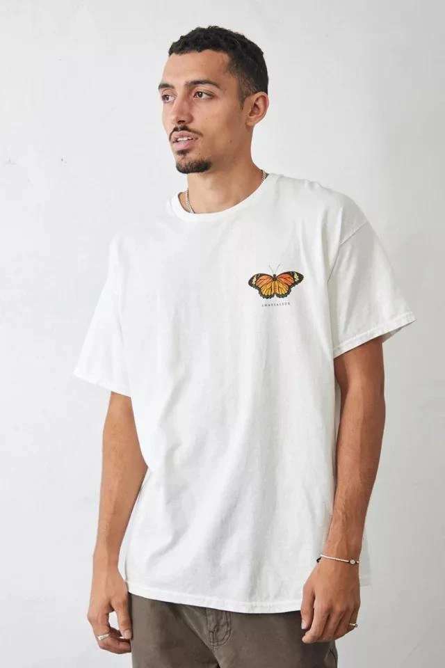 商品Urban Outfitters|UO White Butterfly Display Tee,价格¥340,第2张图片详细描述