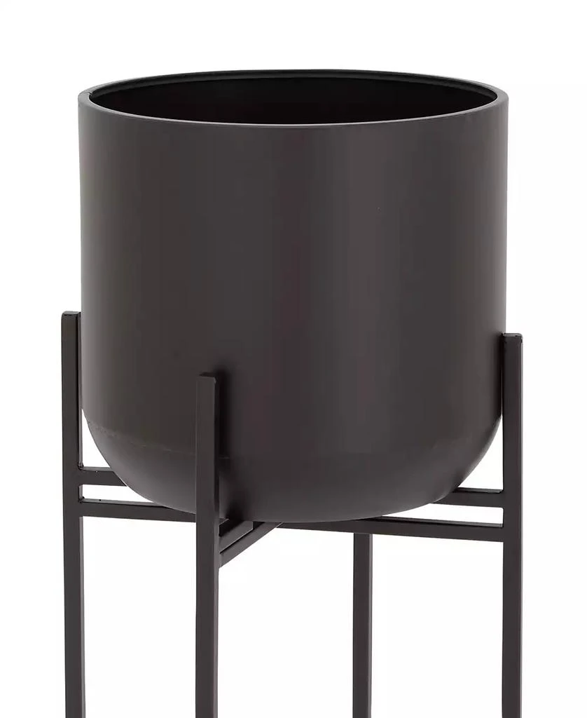 商品Rosemary Lane|Black Metal Indoor Outdoor Planter with Removable Stand, 12" x 12" x 42",价格¥742,第4张图片详细描述