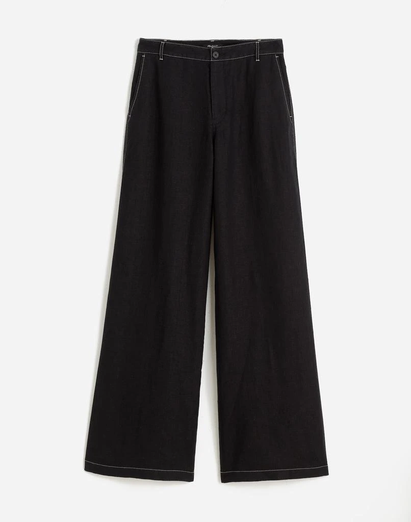 The Zoe Relaxed Wide Pant in 100% Linen 商品