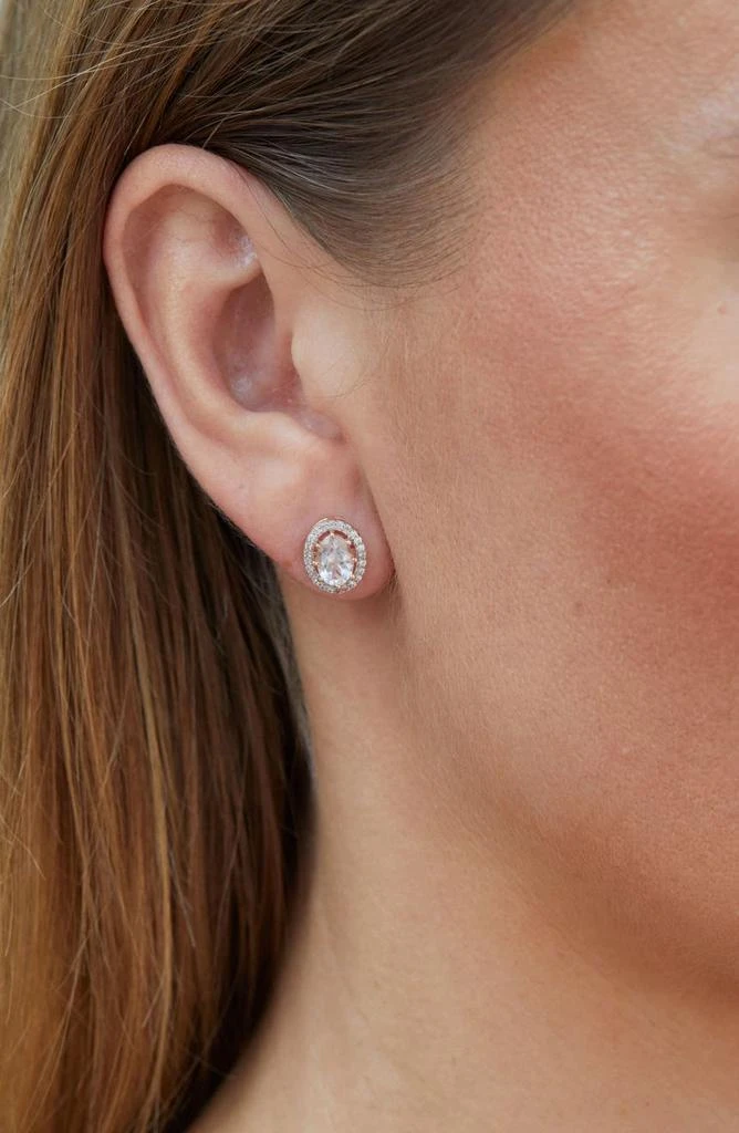 商品Savvy Cie Jewels|Morganite & CZ Pendant Necklace,价格¥755,第3张图片详细描述