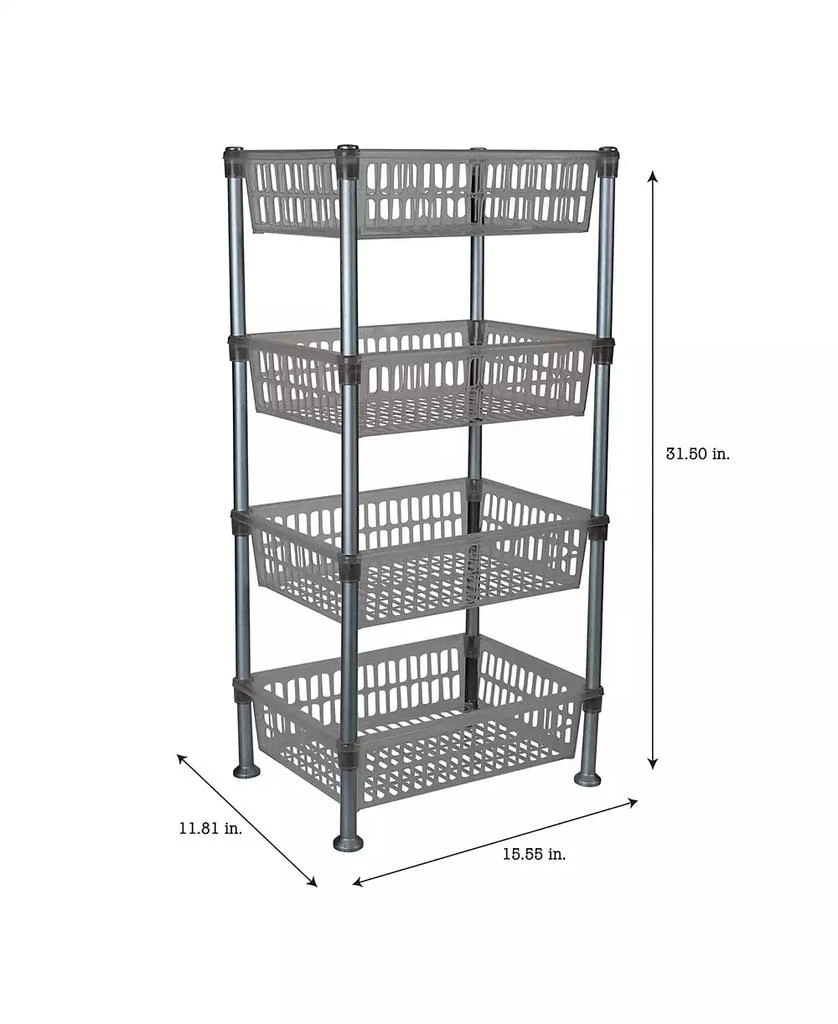 商品Kitchen Details|4 Tier Slim Shelf,价格¥313,第3张图片详细描述