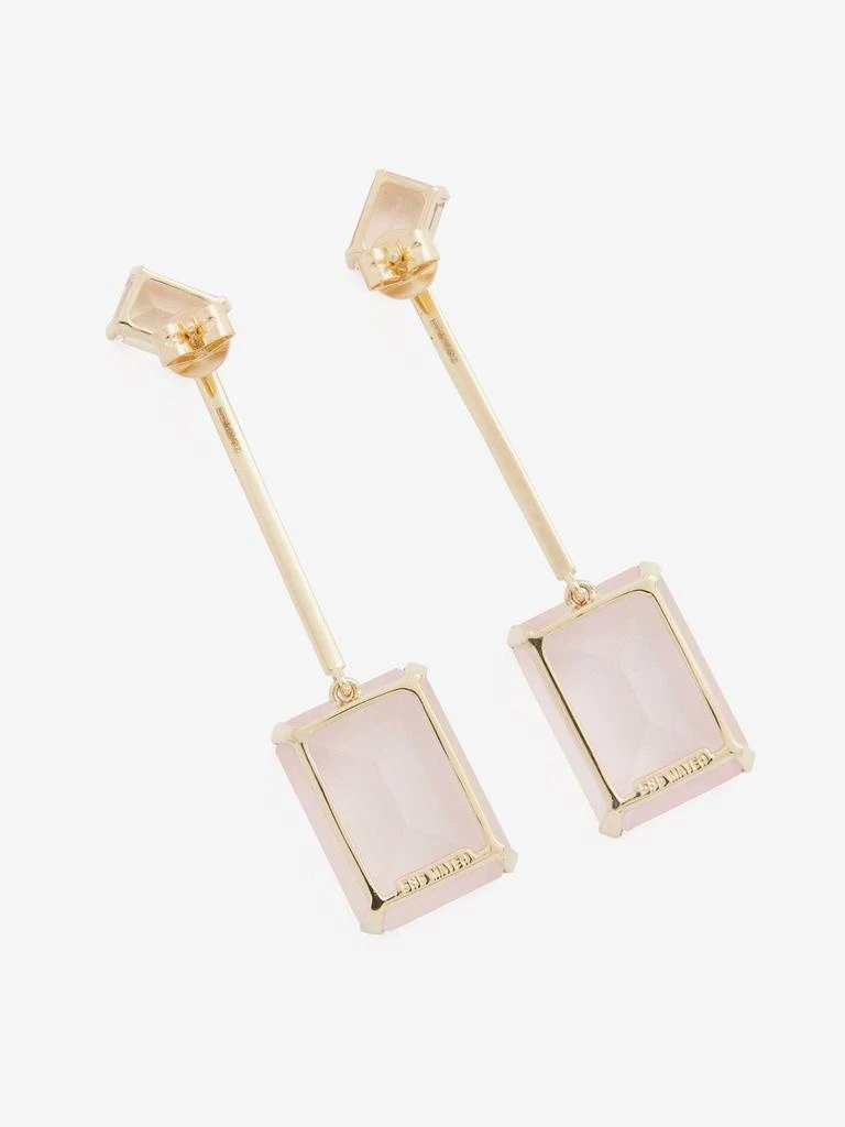 商品MATEO|Diamond, rose quartz & 14kt gold earrings,价格¥17597,第5张图片详细描述