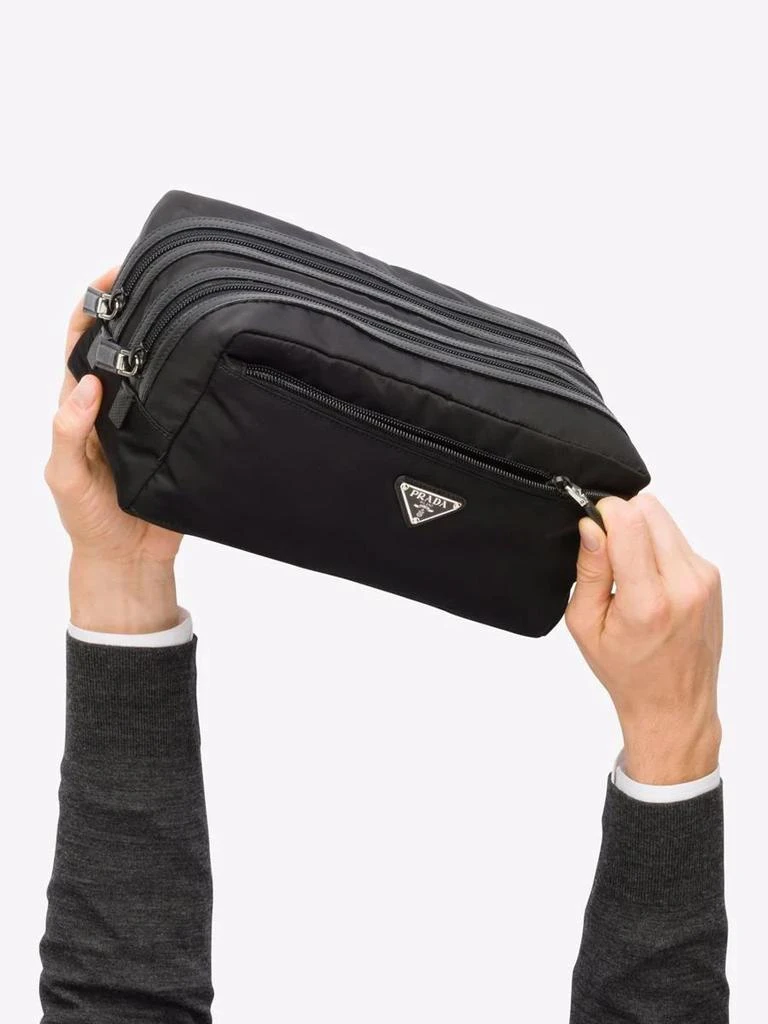 商品Prada|PRADA Re-Nylon and leather travel pouch,价格¥5170,第2张图片详细描述