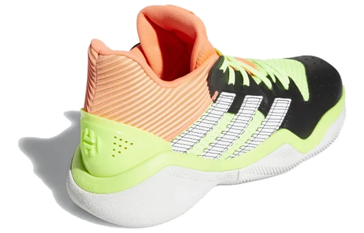 商品[国内直发] Adidas|adidas Harden Stepback 1 哈登后撤步 减震防滑耐磨 低帮  Bounce 篮球鞋 男款 黑绿橙拼接,价格¥430,第4张图片详细描述