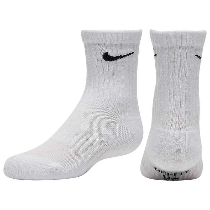 商品NIKE|Nike 6 Pack Dri-FIT Performance Basic Crew Socks - Boys' Preschool,价格¥120,第1张图片