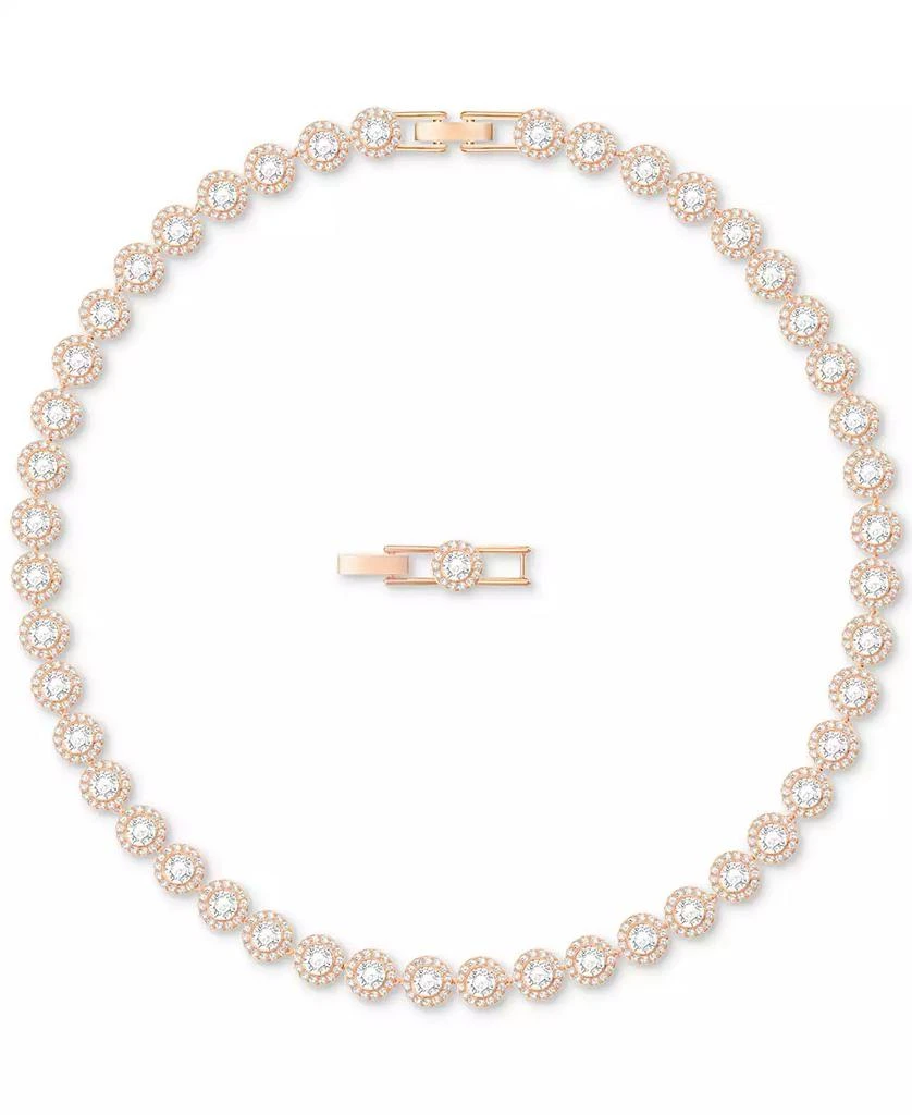商品Swarovski|Rose Gold-Tone Crystal Halo All-Around Collar Necklace,价格¥2226,第1张图片