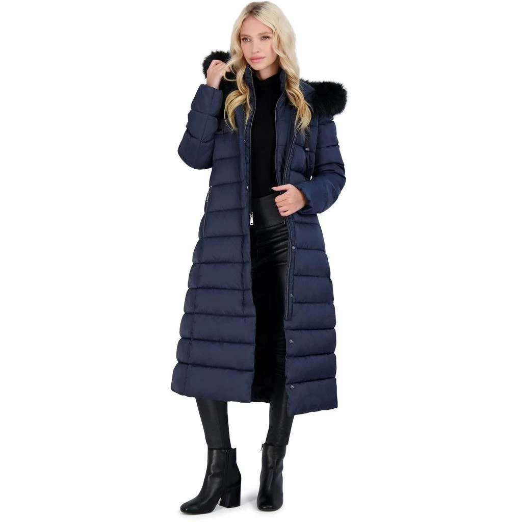 商品Tahari|Tahari Nellie Long Coat for Women-Insulated Jacket with Removable Faux Fur Trim,价格¥893,第5张图片详细描述