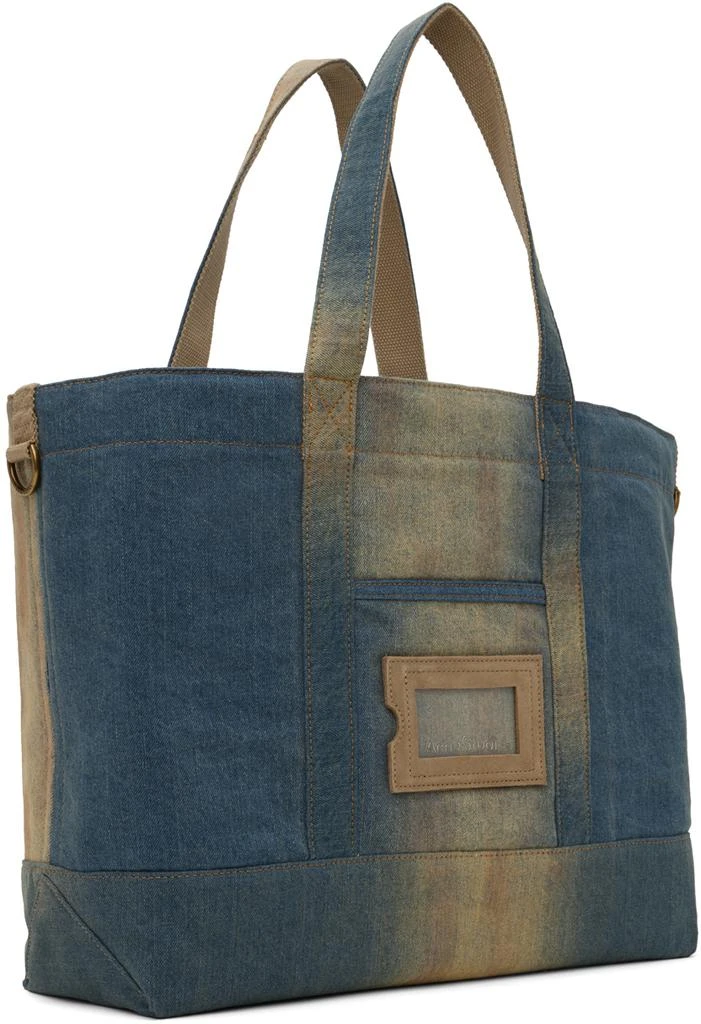 商品Acne Studios|Blue & Beige Denim Tote,价格¥2907,第2张图片详细描述