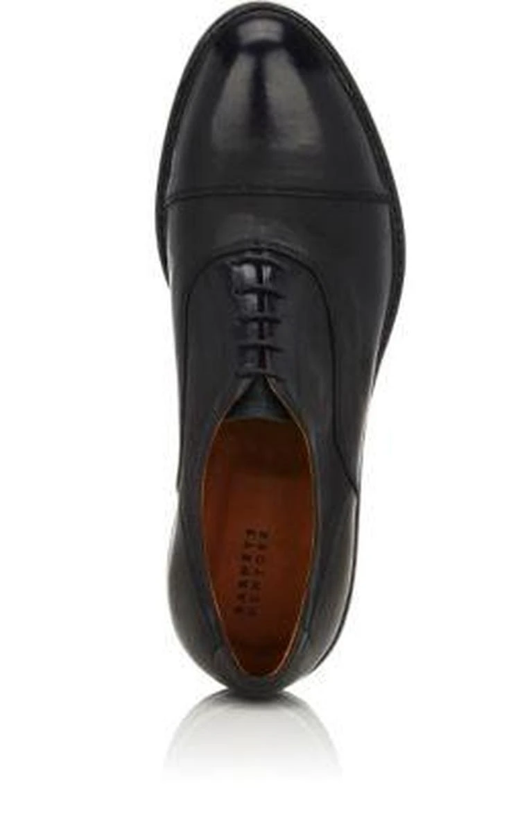 商品Barneys New York|Burnished Leather Cap-Toe Balmorals,价格¥1247,第4张图片详细描述