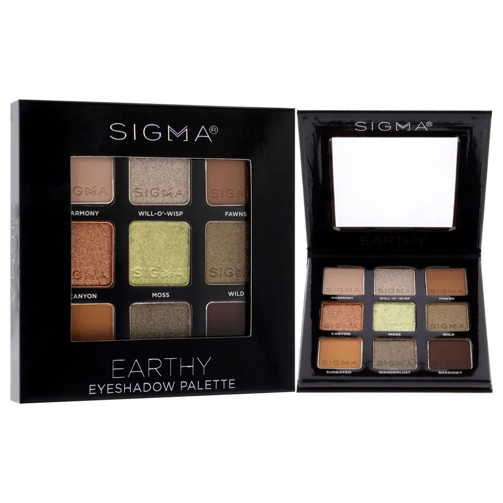 商品Sigma Beauty|Eyeshadow Palette - Earthy by Sigma Beauty for Women - 0.032 oz Eye Shadow,价��格¥176,第3张图片详细描述