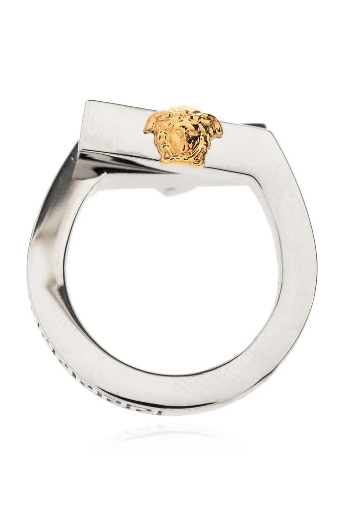 商品Versace|Versace Logo-Engraved Screw-Detailed Looped Ring,价格¥1355,第4张图片详细描述
