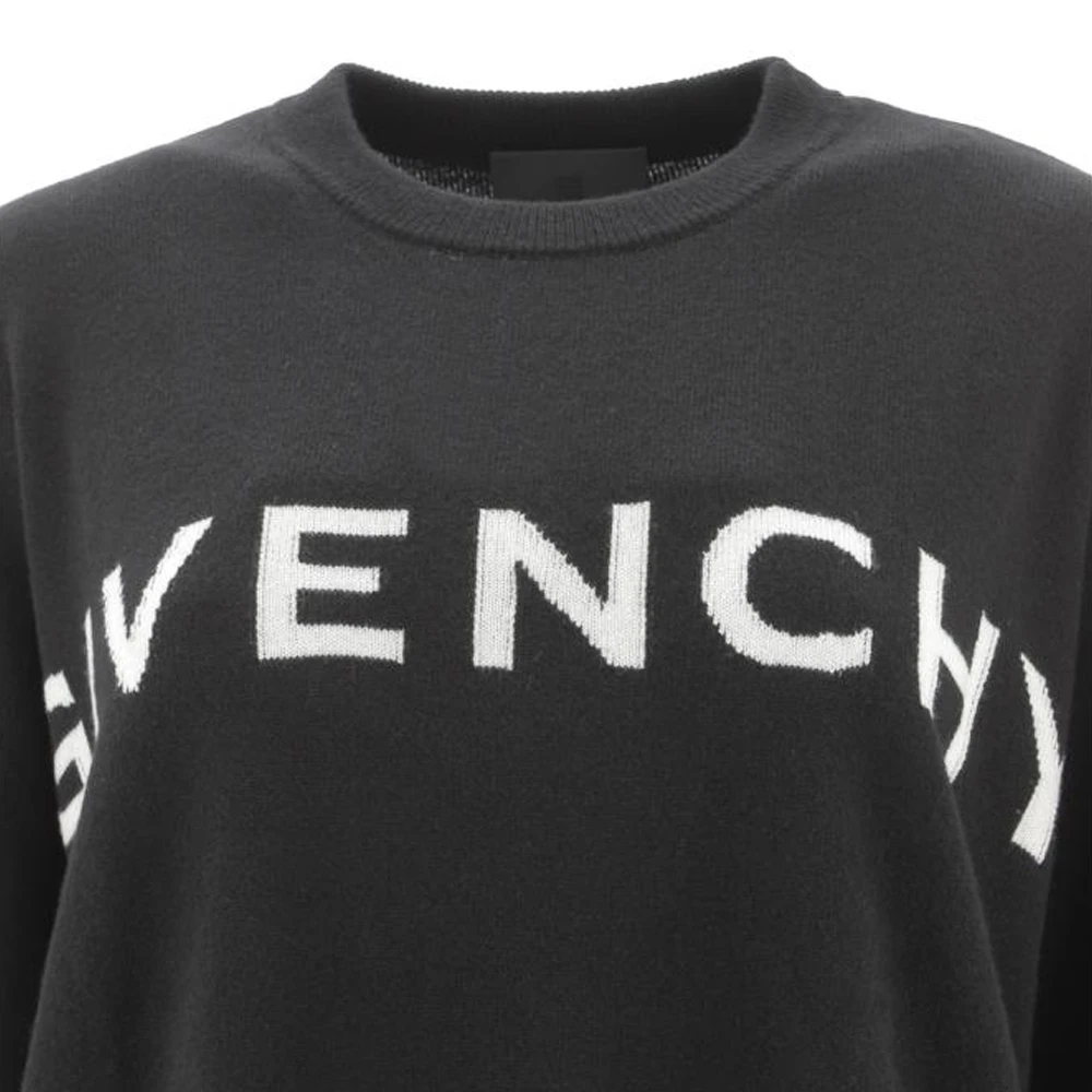 GIVENCHY 女士黑色针织衫/毛衣 BW90CU4Z9S-004 商品