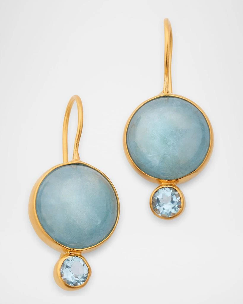 商品Dina Mackney|Aquamarine and Blue Topaz Drop Earrings,价格¥1684,第1张图片