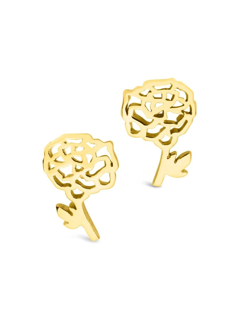 商品Sterling Forever|Sterling Silver Birth Flower Earring Studs - October,价格¥209,第2张图片详细描述