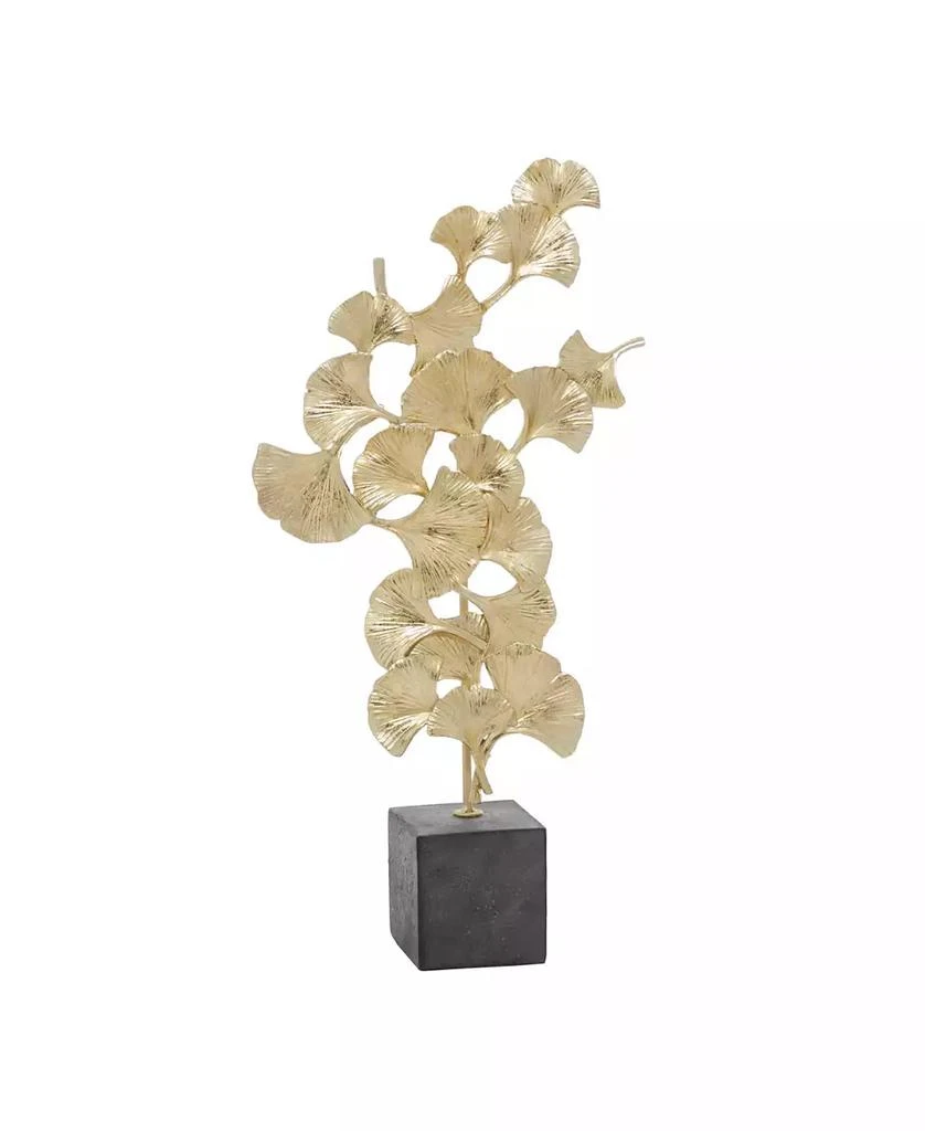 商品Rosemary Lane|Polyresin Contemporary Gingko Leaf Sculpture, 20" x 10",价格¥570,第1张图片