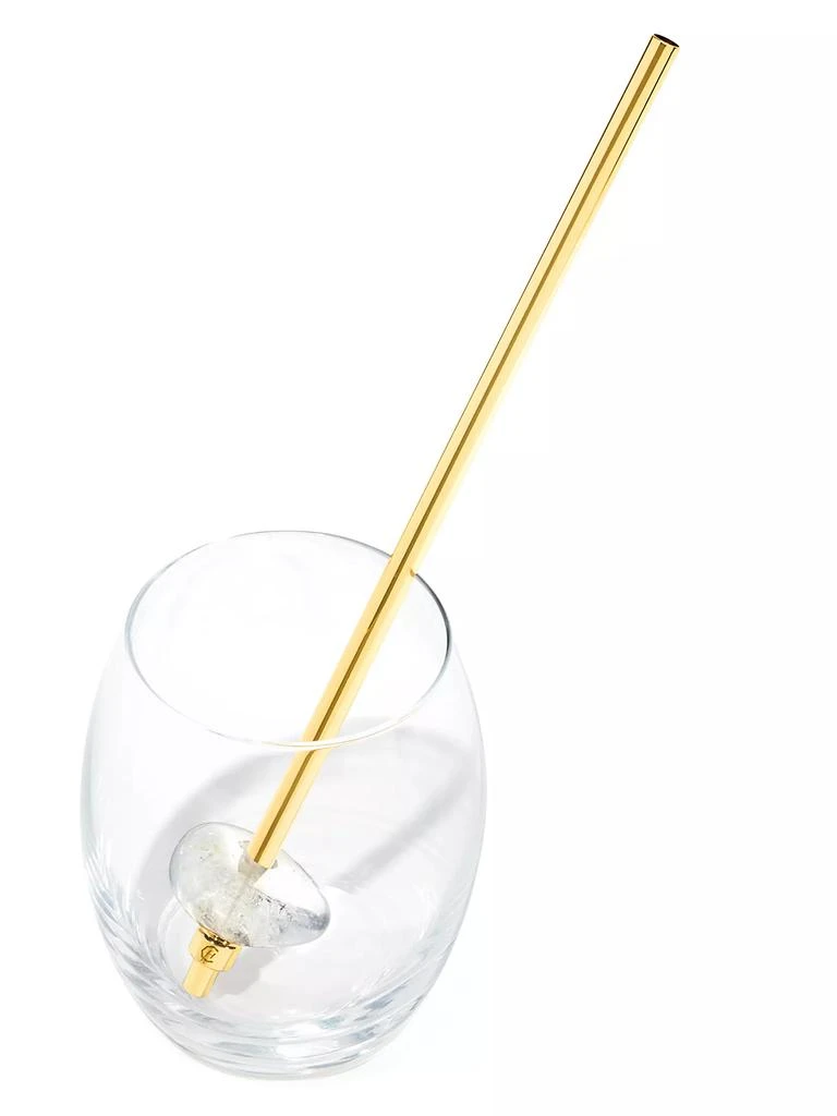 商品Gem-Water|Clear Quartz Stainless Steel Straw,价格¥300,第3张图片详细描述