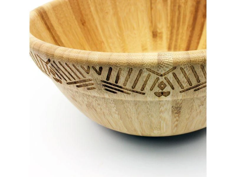 商品BergHOFF|Bamboo Decorated Salad Bowl, 10",价格¥472,第2张图片详细描述