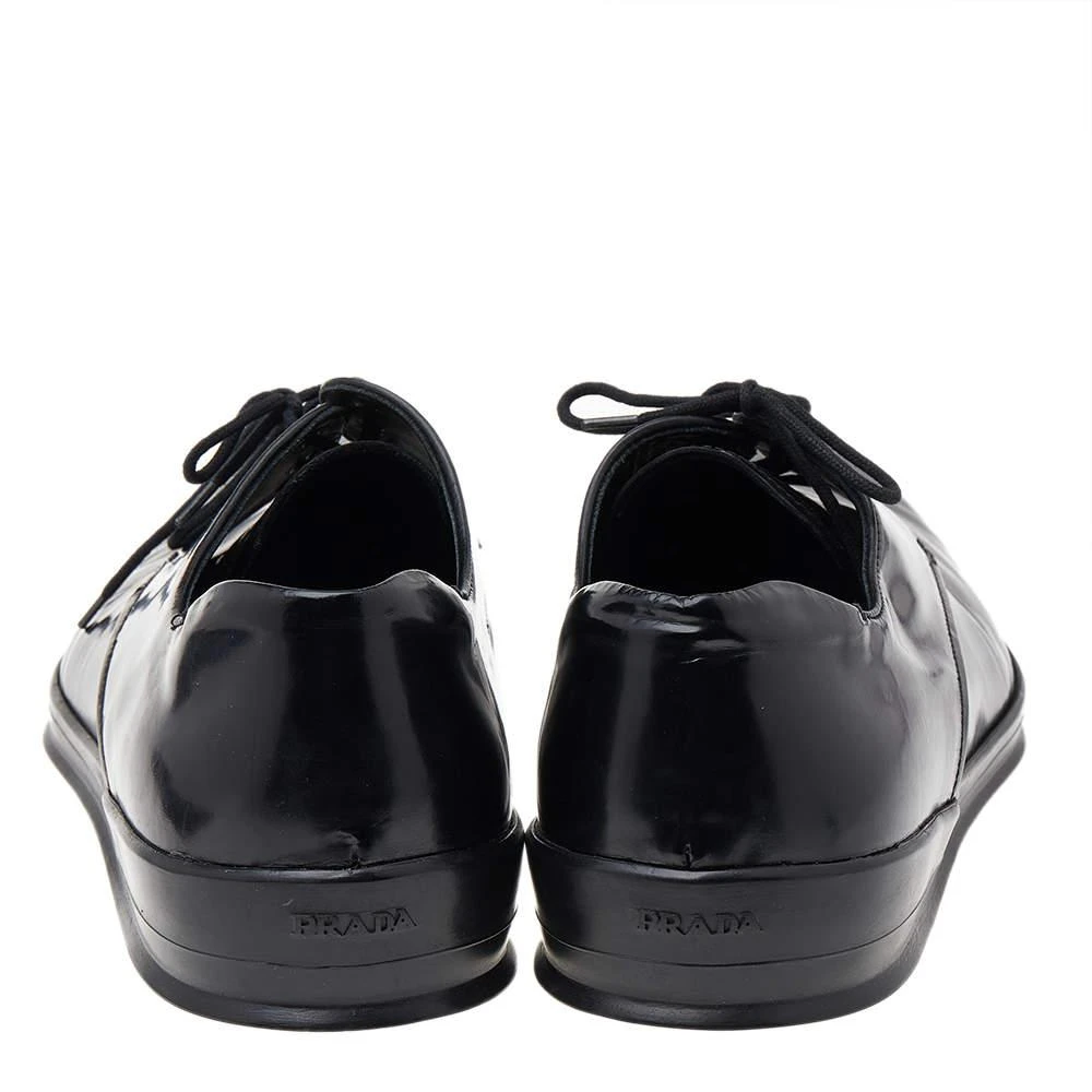 商品[二手商品] Prada|Prada Black Patent Leather Lace Up Oxfords Size 42,价格¥2898,第5张图片详细描述