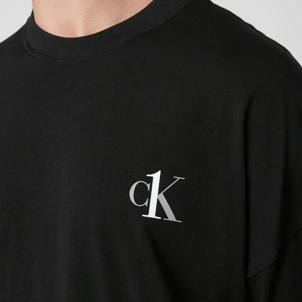 Calvin Klein Men's Jersey Crew Neck T-Shirt - Black商品第4张图片规格展示