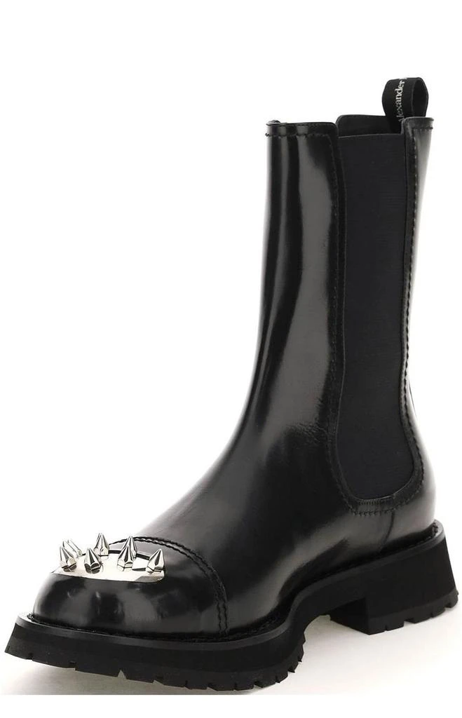 商品Alexander McQueen|Alexander McQueen Studded Toe Chelsea Boots,价格¥4597,第3张图片详细描述