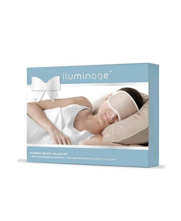 商品iluminage|Sleeping Beauty Deluxe Set (2 Anti-Aging Copper Pillowcases + 1 Eye Mask),价格¥930,第1张图片